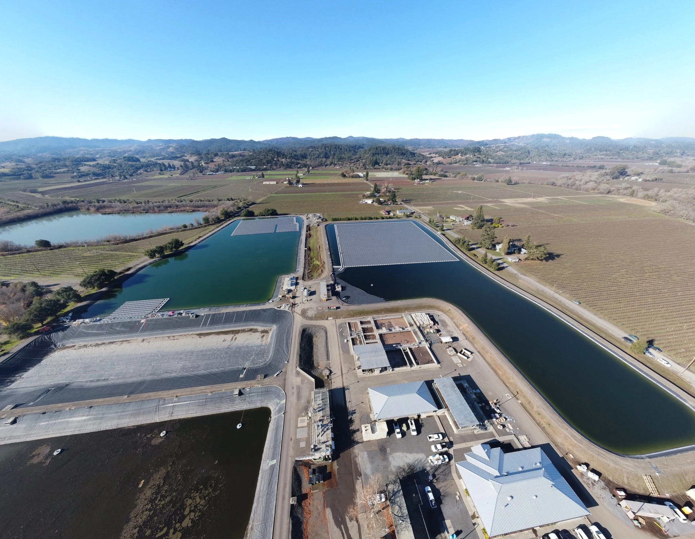 Healdsburg floating solar